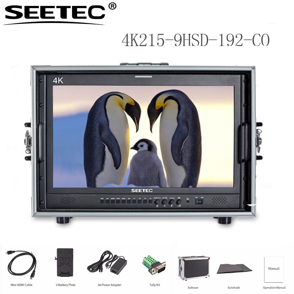 Seetec IPS Ǯ HD ޴  , 3G-SDI HDMI AV YPbPr  Ʈ̽ , 4K215-9HSD-192-CO, 21.5 ġ, 1920x1080
